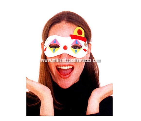 Antifaz Payaso colores.