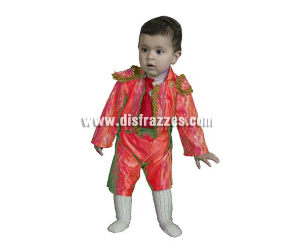 Disfraz de Torero niño Económico. Talla de 2 a 4 años. Incluye taleguilla, corbatín, cinturón, pantalón y montera de tela. Ole, ole y ole.