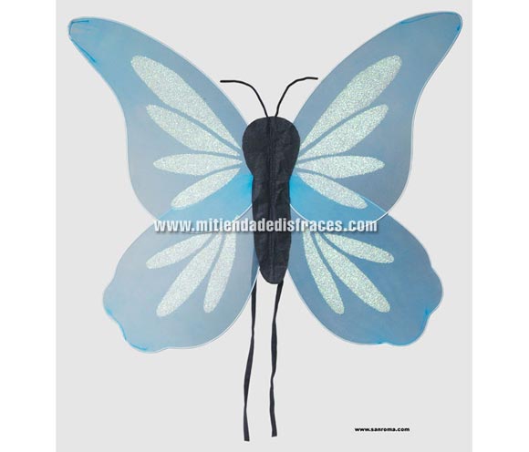 Alas fantasía azul. 70x63 cm.