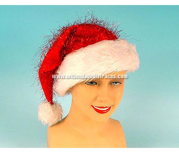 Gorro Papa Noel. Talla única.