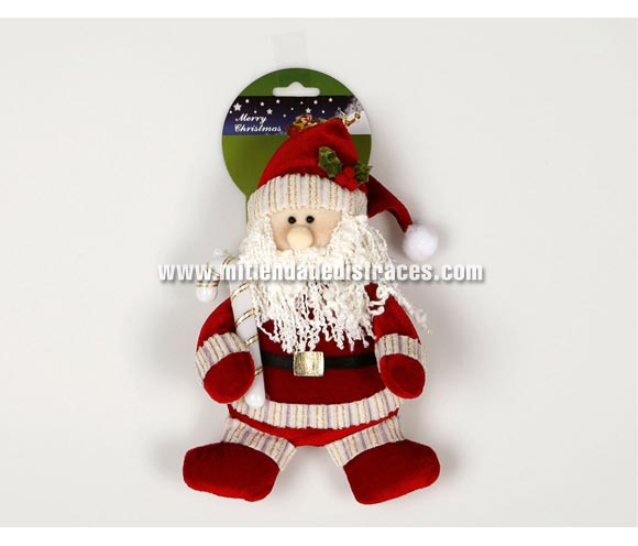 Santa Claus con bastón 21 cm.