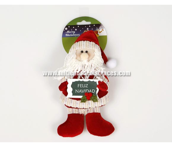 Santa Claus Feliz Navidad de 18 cm.