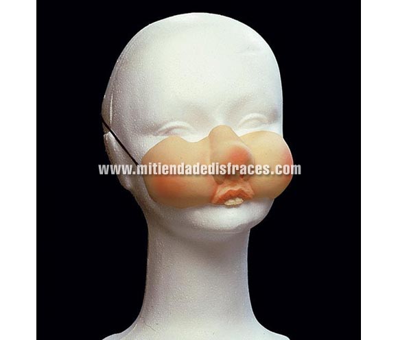 Moflete dientes pequeños.