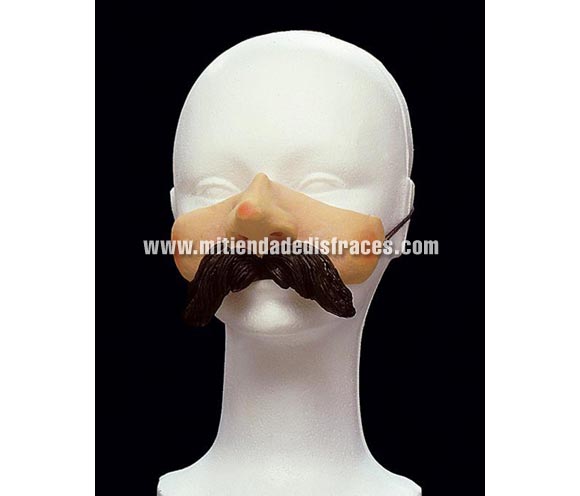 Moflete con bigote.