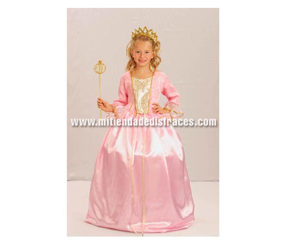 Disfraz de Princesa infantil. Talla de 4 a 6 años. Incluye vestido y diadema. Un disfraz de Princesa Bella económico ideal para regalar en cualquier fecha del año.