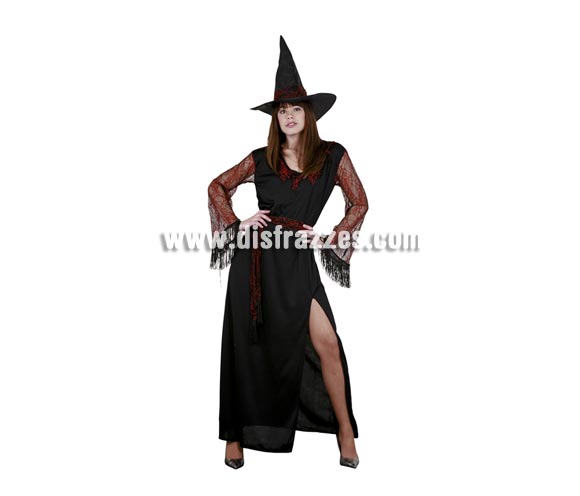Disfraz de Bruja telarañas rojas adulta para Halloween barato. Talla estándar 38/42. Incluye vestido, sombrero y cinturón. Éste disfraz de Halloween es ideal para celebrar la Fiesta de la Noche de las Brujas cada vez más arraigada en nuestro País en Pub's, Discotecas, Casas particulares,  Restaurantes o Colegios y ayudar a crear un ambiente terrorífico y tenebroso indispensable para la Noche de Halloween la cual se celebra la víspera de Todos los Santos.
¡¡Compra tu disfraz para Halloween en nuestra tienda de disfraces, será divertido!!
