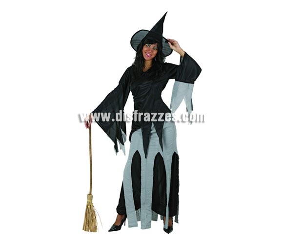 Disfraz de Bruja telarañas adulta para Halloween. Talla Standar M-L = 38/42. Escoba NO incluida, podrás verla en la sección Complementos para Halloween. Éste disfraz de Halloween es ideal para celebrar la Fiesta de la Noche de las Brujas en Pubs, Discotecas, Casas particulares,  Restaurantes o Colegios y ayudar a crear un ambiente terrorífico y tenebroso indispensable para la Noche de Halloween la cual se celebra la víspera de Todos los Santos.
¡¡Compra tu disfraz para Halloween en nuestra tienda de disfraces, será divertido!!
