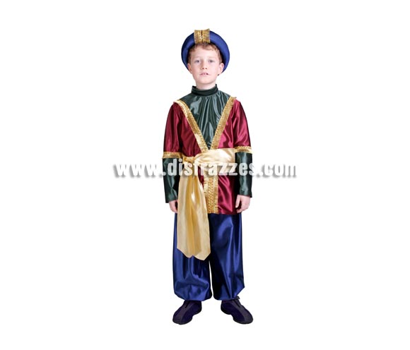 Disfraz de Heraldo infantil. Disfraz de Árabe infantil. Alta calidad. Hecho en España. Disponible en varias tallas. Incluye pantalón, casaca, fajín y turbante. Éste disfraz de Navidad es ideal para la época Navideña en la que los niños hacen teatros de Belenes e interpretan canciones tradicionales en los Colegios y se comienzan a preparar las Fiestas en las que Reina la Paz y la Unidad. Disfrazándote con un disfraz para Navidad, o disfrazando a tus hijos con disfraces de Navidad, ayudas a crear ese ambiente mágico en el que los peques se sienten protagonistas y ven el auténtico Espíritu Navideño que entre todos debemos crear.
¡¡Compra tu disfraz para Navidad en nuestra tienda de disfraces, será divertido!!
