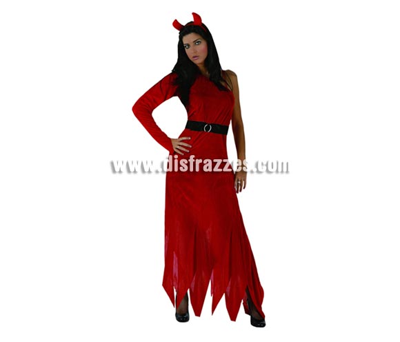 Disfraz de Demonia o Diablesa adulta para Halloween. Talla estándar 38/42. Éste disfraz de Halloween es ideal para celebrar la Fiesta de la Noche de las Brujas en Pubs, Discotecas, Casas particulares,  Restaurantes o Colegios y ayudar a crear un ambiente terrorífico y tenebroso indispensable para la Noche de Halloween la cual se celebra la víspera de Todos los Santos.
¡¡Compra tu disfraz para Halloween en nuestra tienda de disfraces, será divertido!!
