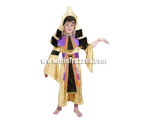 Disfraz de Egipcia infantil para Carnaval. Alta calidad. Hecho en España. Disponible en varias tallas. Incluye tocado, cuello, cinturón y vestido. Éste disfraz de Carnaval es ideal para divertirse en las Fiestas de Carnavales tan divertidas y estrambóticas como siempre y que cada vez se celebran en más Pueblos, Villas  y Ciudades, tanto en la calle como en Pub's, Discotecas, Casas particulares,  Restaurantes o Colegios y disfrazándote con un traje de Carnaval ayudarás a crear ese ambiente Carnavalesco, tan divertido, multicolor y variopinto  que a todos nos fascina y nos divierte.
¡¡Compra tu disfraz para Carnaval en nuestra tienda de disfraces, será divertido!!
