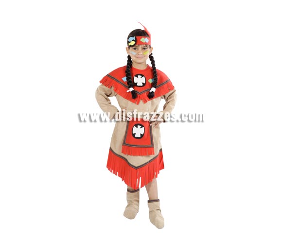 Disfraz de India Apache infantil. Alta calidad. Hecho en España. Disponible en varias tallas. Incluye cubrepies, vestido y cinta pelo. Éste disfraz de Carnaval es ideal para divertirse en las Fiestas de Carnavales tan divertidas y estrambóticas como siempre y que cada vez se celebran en más Pueblos, Villas  y Ciudades, tanto en la calle como en Pubs, Discotecas, Casas particulares,  Restaurantes o Colegios y disfrazándote con un traje de Carnaval ayudarás a crear ese ambiente Carnavalesco, tan divertido, multicolor y variopinto  que a todos nos fascina y nos divierte.
¡¡Compra tu disfraz para Carnaval en nuestra tienda de disfraces, será divertido!!

