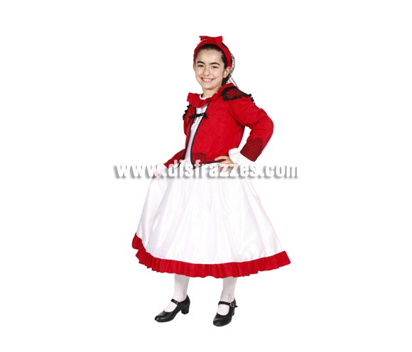 Disfraz de Goyesca infantil para San Isidro. Alta calidad. Hecho en España. Disponible en varias tallas. Incluye vestido, chaquetilla, redecilla y tocado de la cabeza. Éste disfraz de Carnaval es ideal para divertirse en las Fiestas de Carnavales tan divertidas y estrambóticas como siempre y que cada vez se celebran en más Pueblos, Villas  y Ciudades, tanto en la calle como en Pubs, Discotecas, Casas particulares,  Restaurantes o Colegios y disfrazándote con un traje de Carnaval ayudarás a crear ese ambiente Carnavalesco, tan divertido, multicolor y variopinto  que a todos nos fascina y nos divierte.
¡¡Compra tu disfraz para Carnaval en nuestra tienda de disfraces, será divertido!!
