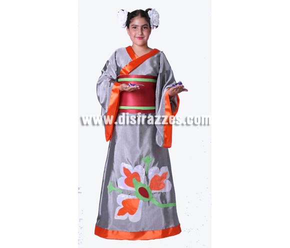 Disfraz de Geisha infantil para Carnaval. Alta calidad. Hecho en España. Disponible en varias tallas. Flores NO incluidas. Éste disfraz de Carnaval es ideal para divertirse en las Fiestas de Carnavales tan divertidas y estrambóticas como siempre y que cada vez se celebran en más Pueblos, Villas  y Ciudades, tanto en la calle como en Pubs, Discotecas, Casas particulares,  Restaurantes o Colegios y disfrazándote con un traje de Carnaval ayudarás a crear ese ambiente Carnavalesco, tan divertido, multicolor y variopinto  que a todos nos fascina y nos divierte.
¡¡Compra tu disfraz para Carnaval en nuestra tienda de disfraces, será divertido!!
