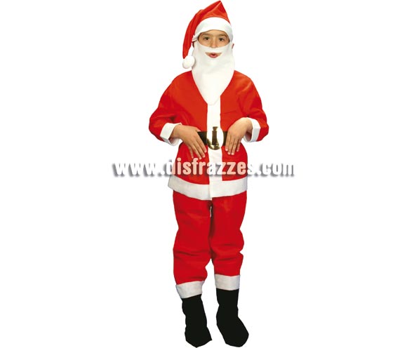 Disfraz de Papa Noel infantil para Navidad. Alta calidad. Hecho en España. Disponible en varias tallas. Incluye traje completo, incluso la Barba. Éste disfraz de Navidad es ideal para la época Navideña en la que los niños hacen teatros de Belenes e interpretan canciones tradicionales en los Colegios y se comienzan a preparar las Fiestas en las que Reina la Paz y la Unidad. Disfrazándote con un disfraz para Navidad, o disfrazando a tus hijos con disfraces de Navidad, ayudas a crear ese ambiente mágico en el que los peques se sienten protagonistas y ven el auténtico Espíritu Navideño que entre todos debemos crear.
¡¡Compra tu disfraz para Navidad en nuestra tienda de disfraces, será divertido!!
