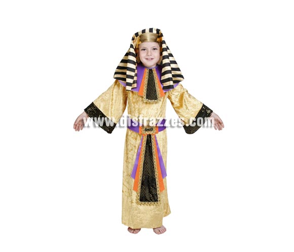 Disfraz de Egipcio infantil. Alta calidad. Hecho en España. Disponible en varias tallas. Incluye túnica, cinturón, cuello y tocado de la cabeza. Éste disfraz de Carnaval es ideal para divertirse en las Fiestas de Carnavales tan divertidas y estrambóticas como siempre y que cada vez se celebran en más Pueblos, Villas  y Ciudades, tanto en la calle como en Pubs, Discotecas, Casas particulares,  Restaurantes o Colegios y disfrazándote con un traje de Carnaval ayudarás a crear ese ambiente Carnavalesco, tan divertido, multicolor y variopinto  que a todos nos fascina y nos divierte.
¡¡Compra tu disfraz para Carnaval en nuestra tienda de disfraces, será divertido!!
