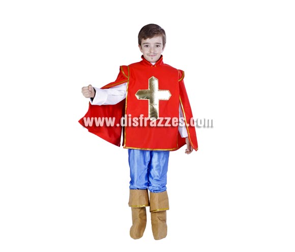 !!!SUPEROFERTA!!! Por fin de existencias. Disfraz de Mosquetero infantil. Disfraz de Espadachín, Dartañán o Dartacán. Alta calidad. Hecho en España. Disponible en varias tallas. Éste disfraz de Carnaval es ideal para divertirse en las Fiestas de Carnavales tan divertidas y estrambóticas como siempre y que cada vez se celebran en más Pueblos, Villas  y Ciudades, tanto en la calle como en Pubs, Discotecas, Casas particulares,  Restaurantes o Colegios y disfrazándote con un traje de Carnaval ayudarás a crear ese ambiente Carnavalesco, tan divertido, multicolor y variopinto  que a todos nos fascina y nos divierte.
¡¡Compra tu disfraz para Carnaval en nuestra tienda de disfraces, será divertido!!
