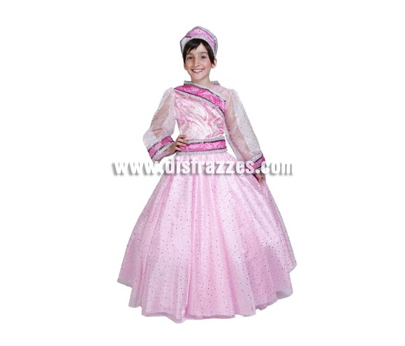 Disfraz de Princesa Anastasia infantil. Alta calidad. Hecho en España. Disponible en varias tallas. Incluye vestido y tocado. Disfraz de Princesa para niña. Éste disfraz de Carnaval es ideal para divertirse en las Fiestas de Carnavales tan divertidas y estrambóticas como siempre y que cada vez se celebran en más Pueblos, Villas  y Ciudades, tanto en la calle como en Pub's, Discotecas, Casas particulares,  Restaurantes o Colegios y disfrazándote con un traje de Carnaval ayudarás a crear ese ambiente Carnavalesco, tan divertido, multicolor y variopinto  que a todos nos fascina y nos divierte.
¡¡Compra tu disfraz para Carnaval en nuestra tienda de disfraces, será divertido!!
