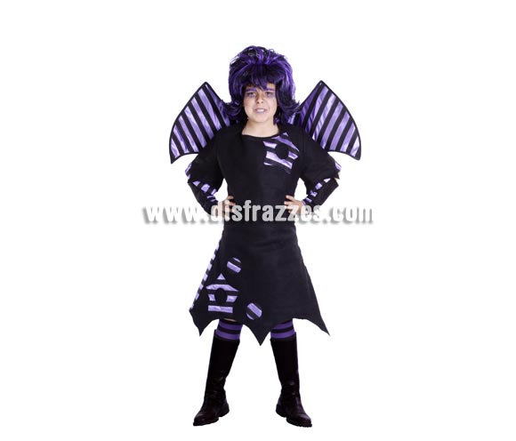 Disfraz de Vampira Otaku infantil. Buena calidad. Hecho en España. Disponible en  . Incluye Alas y vestido.
