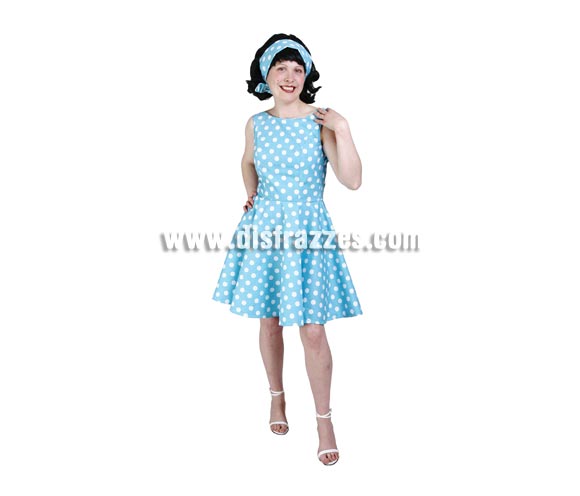 Disfraz de Chica Yeyé adulta para Carnavales. Alta calidad. Hecho en España. Talla única 40/44. Incluye vestido y cinta del pelo. Peluca NO incluida, podrás verla en la sección Complementos. Disfraz de los años 70 para mujer. Éste disfraz de Carnaval es ideal para divertirse en las Fiestas de Carnavales tan divertidas y estrambóticas como siempre y que cada vez se celebran en más Pueblos, Villas  y Ciudades, tanto en la calle como en Pubs, Discotecas, Casas particulares,  Restaurantes o Colegios y disfrazándote con un traje de Carnaval ayudarás a crear ese ambiente Carnavalesco, tan divertido, multicolor y variopinto  que a todos nos fascina y nos divierte.
¡¡Compra tu disfraz para Carnaval en nuestra tienda de disfraces, será divertido!!
