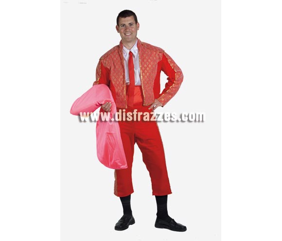 Disfraz de Torero adulto para Carnaval. Alta calidad. Hecho en España. Talla única 50. Capote NO incluido, podrás verlo en la sección Complementos. Éste disfraz de Carnaval es ideal para divertirse en las Fiestas de Carnavales tan divertidas y estrambóticas como siempre y que cada vez se celebran en más Pueblos, Villas  y Ciudades, tanto en la calle como en Pubs, Discotecas, Casas particulares,  Restaurantes o Colegios y disfrazándote con un traje de Carnaval ayudarás a crear ese ambiente Carnavalesco, tan divertido, multicolor y variopinto  que a todos nos fascina y nos divierte.
¡¡Compra tu disfraz para Carnaval en nuestra tienda de disfraces, será divertido!!
