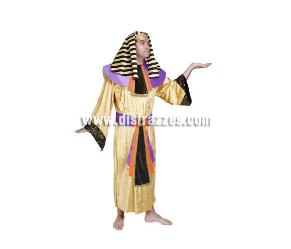 Disfraz de Egipcio adulto para Carnaval. Alta calidad. Hecho en España. Talla única 52/56. Incluye tocado de la cabeza, cuello, túnica y cinturón. Éste disfraz de Carnaval es ideal para divertirse en las Fiestas de Carnavales tan divertidas y estrambóticas como siempre y que cada vez se celebran en más Pueblos, Villas  y Ciudades, tanto en la calle como en Pubs, Discotecas, Casas particulares,  Restaurantes o Colegios y disfrazándote con un traje de Carnaval ayudarás a crear ese ambiente Carnavalesco, tan divertido, multicolor y variopinto  que a todos nos fascina y nos divierte.
¡¡Compra tu disfraz para Carnaval en nuestra tienda de disfraces, será divertido!!
