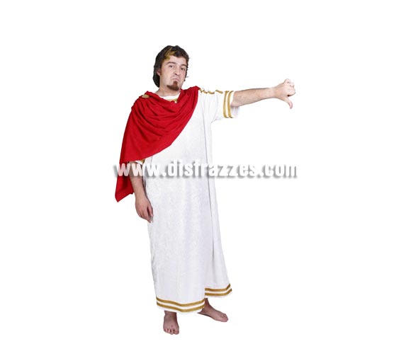 Disfraz de Romano adulto para Carnaval. Alta calidad. Hecho en España. Talla única 52/56. Incluye corona laurel, túnica y sobre-túnica roja. Éste disfraz de Carnaval es ideal para divertirse en las Fiestas de Carnavales tan divertidas y estrambóticas como siempre y que cada vez se celebran en más Pueblos, Villas  y Ciudades, tanto en la calle como en Pubs, Discotecas, Casas particulares,  Restaurantes o Colegios y disfrazándote con un traje de Carnaval ayudarás a crear ese ambiente Carnavalesco, tan divertido, multicolor y variopinto  que a todos nos fascina y nos divierte.
¡¡Compra tu disfraz para Carnaval en nuestra tienda de disfraces, será divertido!!
