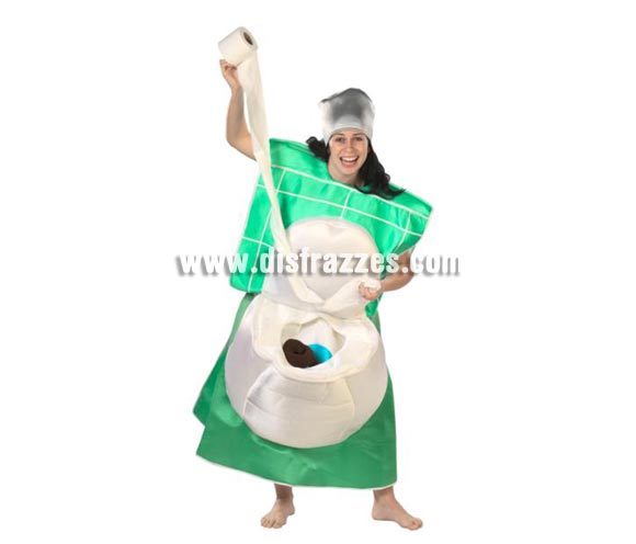 Disfraz de Water adulto de Carnaval. Alta calidad. Hecho en España. Talla única, grande. Incluye traje completo y en el interior del inodoro lleva una sorpresa de color marrón, -¿la ves en la foto?
¡¡Compra tu disfraz para Carnaval en nuestra tienda de disfraces, será divertido!!
