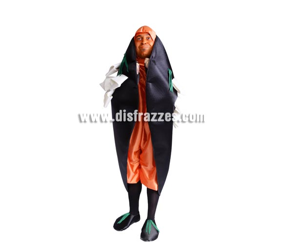 Disfraz de Mejillón Colorao adulto para Carnaval. Alta calidad. Hecho en España. Talla única 52/56. Incluye gorro, traje y cubrepies. Éste disfraz de Carnaval es ideal para divertirse en las Fiestas de Carnavales tan divertidas y estrambóticas como siempre y que cada vez se celebran en más Pueblos, Villas  y Ciudades, tanto en la calle como en Pubs, Discotecas, Casas particulares,  Restaurantes o Colegios y disfrazándote con un traje de Carnaval ayudarás a crear ese ambiente Carnavalesco, tan divertido, multicolor y variopinto  que a todos nos fascina y nos divierte.
¡¡Compra tu disfraz para Carnaval en nuestra tienda de disfraces, será divertido!!
