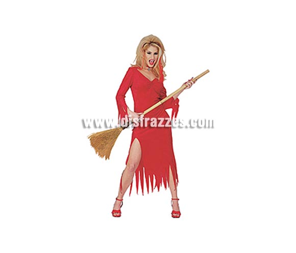 Disfraz de Crimson Vixen o Diablesa adulta para Halloween. Talla estándar. Incluye vestido rojo. Escoba NO incluida, podrás ver escobas en la sección Complementos. Éste disfraz de Halloween es ideal para celebrar la Fiesta de la Noche de las Brujas cada vez más arraigada en nuestro País en Pub's, Discotecas, Casas particulares,  Restaurantes o Colegios y ayudar a crear un ambiente terrorífico y tenebroso indispensable para la Noche de Halloween la cual se celebra la víspera de Todos los Santos.
¡¡Compra tu disfraz para Halloween en nuestra tienda de disfraces, será divertido!!
