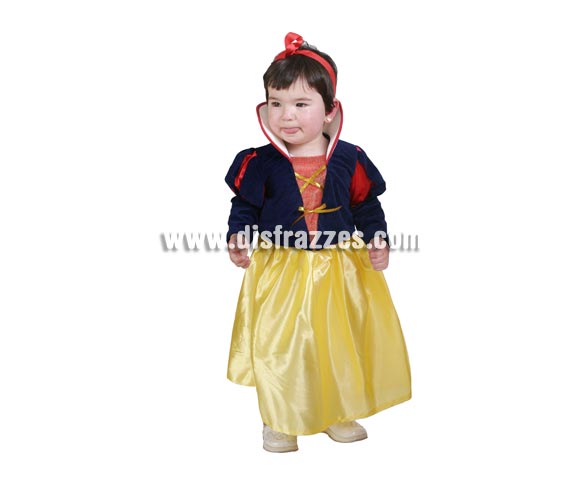 Disfraz barato de Blancanieves bebé para Carnaval o para regalar en Navidad. Talla de 18 meses. Alta calidad. Hecho en España. Éste disfraz es ideal para Carnaval y para regalar en Navidad, en Reyes Magos, para un Cumpleaños o en cualquier ocasión del año. Con éste disfraz harás un regalo diferente y que seguro que a los peques les encantará y hará que desarrollen su imaginación y que jueguen haciendo valer su fantasía. 
¡¡Compra tu disfraz para Carnaval o para regalar en Navidad o en Reyes Magos en nuestra tienda de disfraces, será divertido!!
