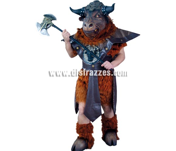 Disfraz de Minotauro adulto para Halloween. Alta calidad. Talla única 52/56. Incluye la máscara (de látex), el cuerpo, la falda y las pezuñas también de látex. Un disfraz muy espectacular. Éste disfraz de Halloween es ideal para celebrar la Fiesta de la Noche de las Brujas en Pubs, Discotecas, Casas particulares,  Restaurantes o Colegios y ayudar a crear un ambiente terrorífico y tenebroso indispensable para la Noche de Halloween la cual se celebra la víspera de Todos los Santos.
¡¡Compra tu disfraz para Halloween en nuestra tienda de disfraces, será divertido!!
