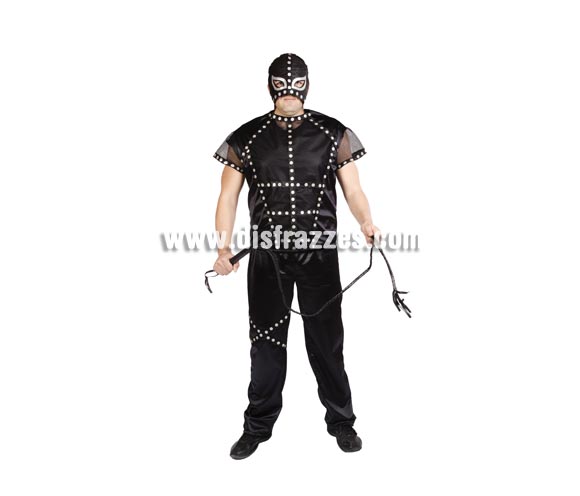 Disfraz de Sado Man adulto para Carnaval y para Despedidas de Soltero. Alta calidad. Hecho en España. Talla única 52/56. Látigo NO incluido, podrás verlo en la sección Complementos. Éste disfraz de Carnaval es ideal para divertirse en las Fiestas de Carnavales tan divertidas y estrambóticas como siempre y que cada vez se celebran en más Pueblos, Villas  y Ciudades, tanto en la calle como en Pubs, Discotecas, Casas particulares, Restaurantes o Colegios y disfrazándote con un traje de Carnaval ayudarás a crear ese ambiente Carnavalesco, tan divertido, multicolor y variopinto que a todos nos fascina y nos divierte.
¡¡Compra tu disfraz para Carnaval en nuestra tienda de disfraces, será divertido!!
