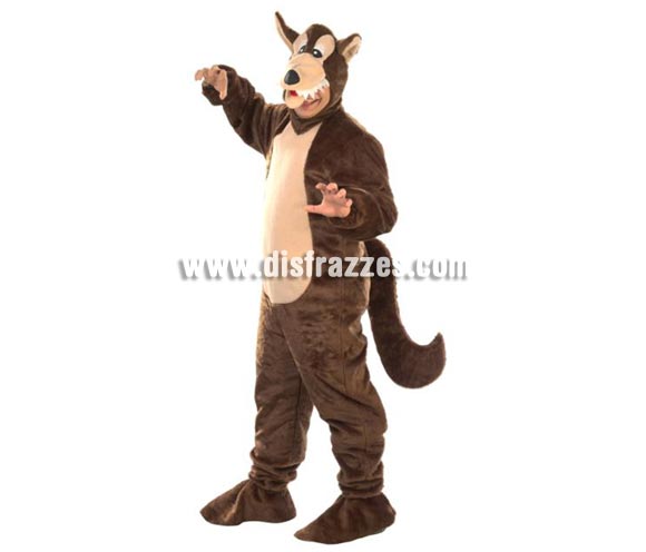 Disfraz de Lobo para hombre. Alta calidad. Hecho en España. Talla única (50). Incluye traje completo con gorro. Un disfraz muy calentito para comerse a Caperucita Roja.