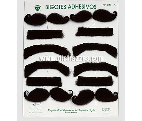 Bigotes adhesivos. Precio por unidad, se venden por separado. Cuando hagas el pedido indícanos en observaciones el modelo que quieres, si no pones nada entenderemos que te da igual y te mandaremos uno de ellos.