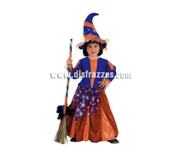 Disfraz de Brujita Caldera infantil Deluxe para Halloween. Disponible en varias tallas. Incluye camisa, falda y sombrero. Alta calidad. Hecho en España. 
Éste disfraz de Halloween es ideal para celebrar la Fiesta de la Noche de las Brujas en Pubs, Discotecas, Casas particulares,  Restaurantes o Colegios y ayudar a crear un ambiente terrorífico y tenebroso indispensable para la Noche de Halloween la cual se celebra la víspera de Todos los Santos.
¡¡Compra tu disfraz para Halloween en nuestra tienda de disfraces, será divertido!!
