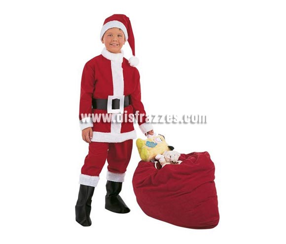 Disfraz de Papa Noel infantil Deluxe. Alta calidad. Hecho en España. Disponible en varias tallas. Incluye pantalón, gorro, cinturón, cubrebotas y casaca. Éste disfraz de Navidad es ideal para la época Navideña en la que los niños hacen teatros de Belenes e interpretan canciones tradicionales en los Colegios y se comienzan a preparar las Fiestas en las que Reina la Paz y la Unidad. Disfrazándote con un disfraz para Navidad, o disfrazando a tus hijos con disfraces de Navidad, ayudas a crear ese ambiente mágico en el que los peques se sienten protagonistas y sienten el auténtico Espíritu Navideño que entre todos debemos crear.
¡¡Compra tu disfraz para Navidad en nuestra tienda de disfraces, será divertido!!

