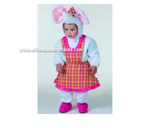 Disfraz de Ratita Presumida. Talla de 18 meses. Alta calidad. Hecho en España. Incluye capucha y traje con cubrepies.