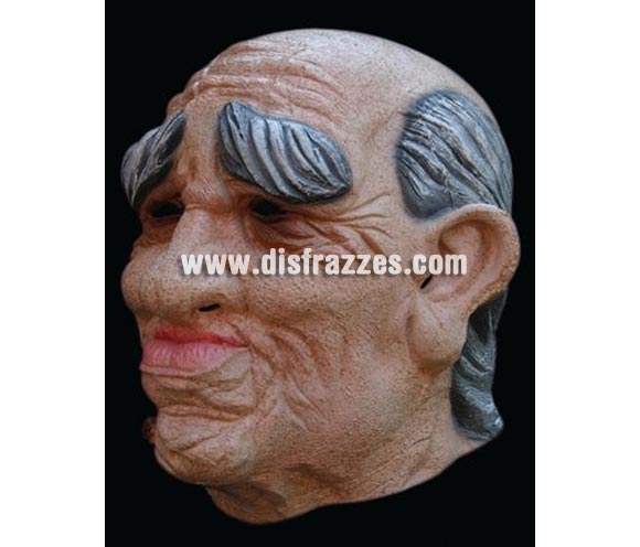 Máscara de Anciano de látex para Halloween. Alta calidad. Fabricada en látex artesanalmente por una empresa que realiza efectos especiales para Hollywood. Máscara o Careta de Halloween ideal para ir de Fiesta la Noche de las Brujas a Pubs, Discotecas, Casas particulares o Restaurantes y ayudar a crear un ambiente terrorífico y tenebroso en la Fiesta de Halloween. ¡¡Compra tu careta o tu máscara para Halloween en nuestra tienda de disfraces, será divertido!!