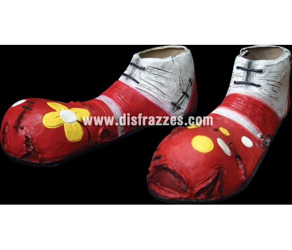 Par de Zapatos o Zapatones de Payaso de látex. Alta calidad. Fabricada artesanalmente por una empresa que hacen efectos especiales para Hollywood. Ideal como complemento de tu disfraz para Halloween o para Carnaval para ir de Fiesta a Pubs, Discotecas, Casas particulares, Restaurantes o Colegios y ayudar a crear un ambiente Carnavalesco y Festivo propio de la Fiesta de Carnavales.
¡¡Compra tu complemento para el disfraz de Carnaval en nuestra tienda de disfraces, será divertido!!
