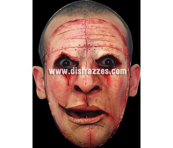 Máscara (1) de Asesino de látex para Halloween. Alta calidad. Máscara de Media cara. Fabricada en látex artesanalmente por una empresa que realiza efectos especiales para Hollywood. Máscara o Careta de Halloween ideal para ir de Fiesta la Noche de las Brujas a Pubs, Discotecas, Casas particulares o Restaurantes y ayudar a crear un ambiente terrorífico y tenebroso en la Fiesta de Halloween. ¡¡Compra tu careta o tu máscara para Halloween en nuestra tienda de disfraces, será divertido!!