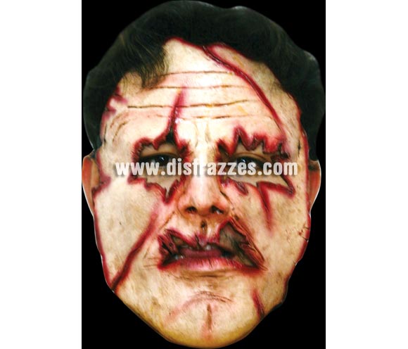 Máscara (8) de media cara de Asesino en serie de látex. Alta calidad. Fabricada en látex artesanalmente por una empresa que realiza efectos especiales para Hollywood. Máscara o Careta de Halloween ideal para ir de Fiesta la Noche de las Brujas a Pubs, Discotecas, Casas particulares o Restaurantes y ayudar a crear un ambiente terrorífico y tenebroso en la Fiesta de Halloween. ¡¡Compra tu careta o tu máscara para Halloween en nuestra tienda de disfraces, será divertido!!