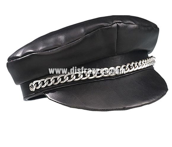Gorra de Motorista o de Sadomasoquista para Carnaval o para cualquier Fiesta del año. Talla universal adultos.