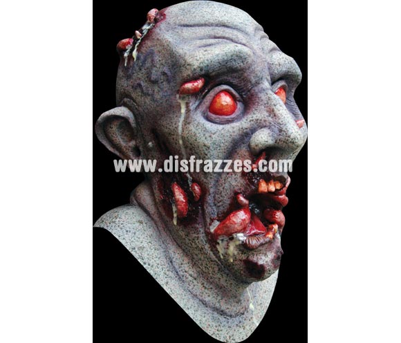 Máscara de Bugs Zombie comido por las malvas para Halloween. Alta calidad. Fabricada en látex artesanalmente por una empresa que realiza efectos especiales para Hollywood. Máscara o Careta de Halloween ideal para ir de Fiesta la Noche de las Brujas a Pubs, Discotecas, Casas particulares o Restaurantes y ayudar a crear un ambiente terrorífico y tenebroso en la Fiesta de Halloween. ¡¡Compra tu careta o tu máscara para Halloween en nuestra tienda de disfraces, será divertido!!