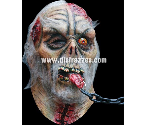 Máscara de Slave para Halloween. Máscara de Zombie Esclavo. Alta calidad. Fabricada en látex artesanalmente por una empresa que realiza efectos especiales para Hollywood. Máscara o Careta de Halloween ideal para ir de Fiesta la Noche de las Brujas a Pubs, Discotecas, Casas particulares o Restaurantes y ayudar a crear un ambiente terrorífico y tenebroso en la Fiesta de Halloween. ¡¡Compra tu careta o tu máscara para Halloween en nuestra tienda de disfraces, será divertido!!