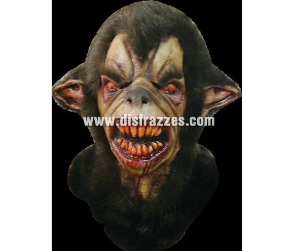 Máscara de Wulver para Halloween. Máscara de Gorila Rabioso. Alta calidad. Fabricada en látex artesanalmente por una empresa que realiza efectos especiales para Hollywood. Máscara o Careta de Halloween ideal para ir de Fiesta la Noche de las Brujas a Pubs, Discotecas, Casas particulares o Restaurantes y ayudar a crear un ambiente terrorífico y tenebroso en la Fiesta de Halloween. ¡¡Compra tu careta o tu máscara para Halloween en nuestra tienda de disfraces, será divertido!!