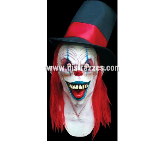 Máscara de Craky para Halloween. Máscara de Payaso Zombie. Alta calidad. Fabricada en látex artesanalmente por una empresa que realiza efectos especiales para Hollywood. Máscara o Careta de Halloween ideal para ir de Fiesta la Noche de las Brujas a Pubs, Discotecas, Casas particulares o Restaurantes y ayudar a crear un ambiente terrorífico y tenebroso en la Fiesta de Halloween. ¡¡Compra tu careta o tu máscara para Halloween en nuestra tienda de disfraces, será divertido!!