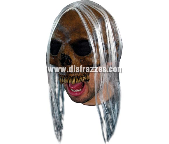 Máscara Open Skeleton para Halloween. Máscara de media cara de Esqueleto o Calavera. Alta calidad. Fabricada en látex artesanalmente por una empresa que realiza efectos especiales para Hollywood. Máscara o Careta de Halloween ideal para ir de Fiesta la Noche de las Brujas a Pubs, Discotecas, Casas particulares o Restaurantes y ayudar a crear un ambiente terrorífico y tenebroso en la Fiesta de Halloween. ¡¡Compra tu careta o tu máscara para Halloween en nuestra tienda de disfraces, será divertido!!