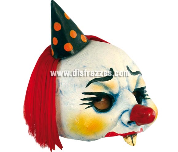 Máscara Open Yordi Clown para Halloween. Media máscara de Payaso Yordi. Alta calidad. Fabricada en látex artesanalmente por una empresa que realiza efectos especiales para Hollywood. Máscara o Careta de Halloween ideal para ir de Fiesta la Noche de las Brujas a Pubs, Discotecas, Casas particulares o Restaurantes y ayudar a crear un ambiente terrorífico y tenebroso en la Fiesta de Halloween. ¡¡Compra tu careta o tu máscara para Halloween en nuestra tienda de disfraces, será divertido!!