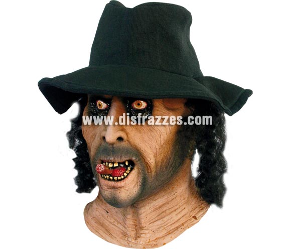 Máscara de Undertaker para Halloween. Máscara Enterrador de cabeza completa. Alta calidad. Fabricada en látex artesanalmente por una empresa que realiza efectos especiales para Hollywood. Máscara o Careta de Halloween ideal para ir de Fiesta la Noche de las Brujas a Pubs, Discotecas, Casas particulares o Restaurantes y ayudar a crear un ambiente terrorífico y tenebroso en la Fiesta de Halloween. ¡¡Compra tu careta o tu máscara para Halloween en nuestra tienda de disfraces, será divertido!!