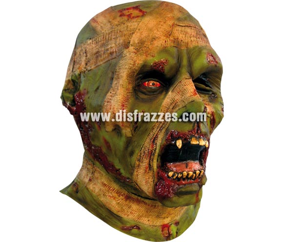 Máscara de Imhotep para Halloween. Máscara de cabeza completa de Momia Zombie Imhotep. Alta calidad. Fabricada en látex artesanalmente por una empresa que realiza efectos especiales para Hollywood. Máscara o Careta de Halloween ideal para ir de Fiesta la Noche de las Brujas a Pubs, Discotecas, Casas particulares o Restaurantes y ayudar a crear un ambiente terrorífico y tenebroso en la Fiesta de Halloween. ¡¡Compra tu careta o tu máscara para Halloween en nuestra tienda de disfraces, será divertido!!